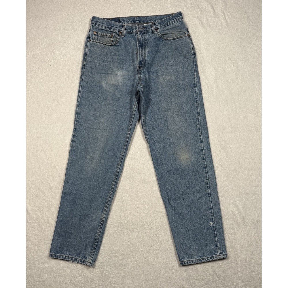 Vtg Levi's 550 Jeans Men 34x32(31) Relaxed Fit Tapered‎ Leg Blue Denim 2000 Y2K